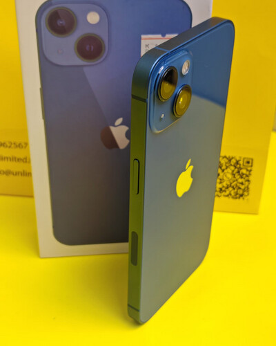 ايفون 13 – 128 جيجا – أزرق نسبة البطارية 80% مستعمل كالجديد