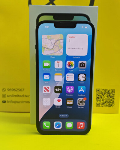 ايفون 14 – 128 جيجا – أسود نسبة البطارية 91% مستعمل كالجديد