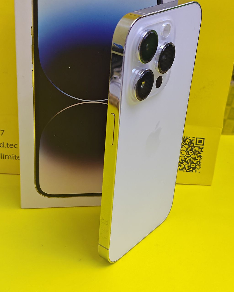 ايفون 14 برو – 256 جيجا – فضي بطارية 75% مستعمل كالجديد