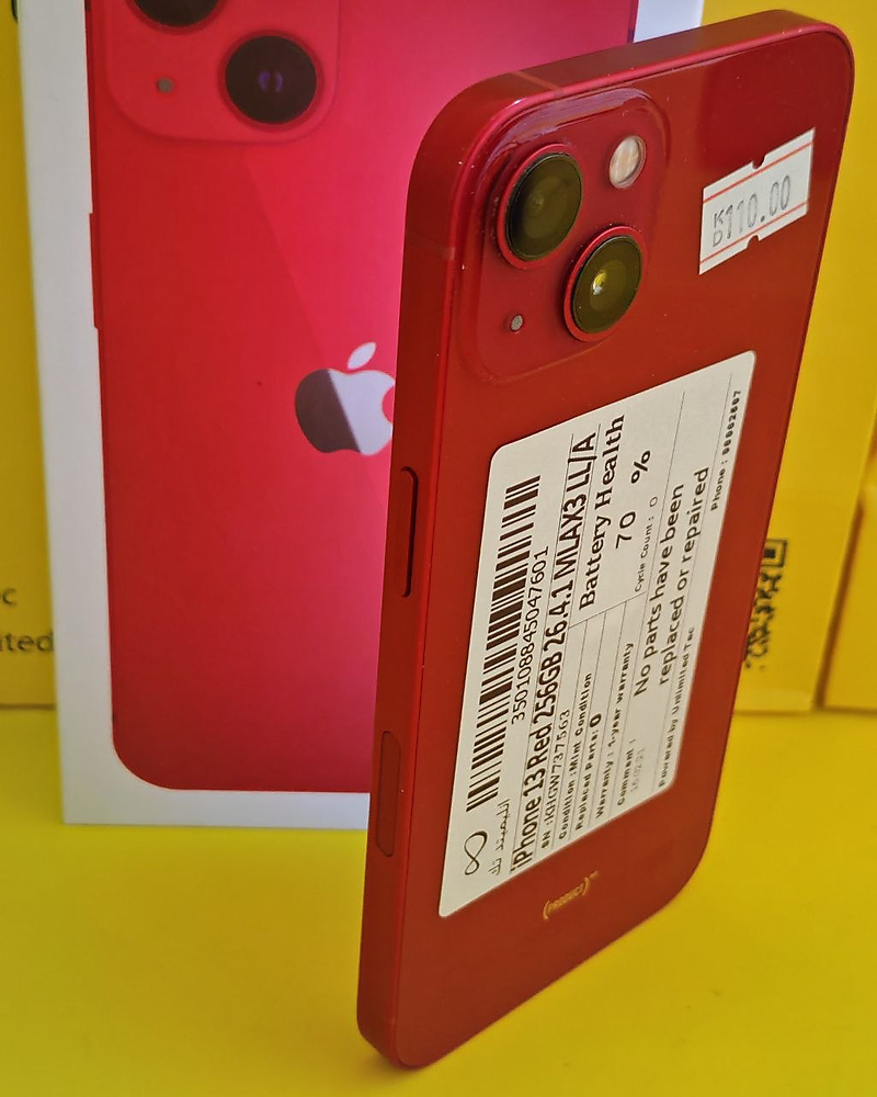 iPhone 13 256GB Red – Battery 70% Used Like New