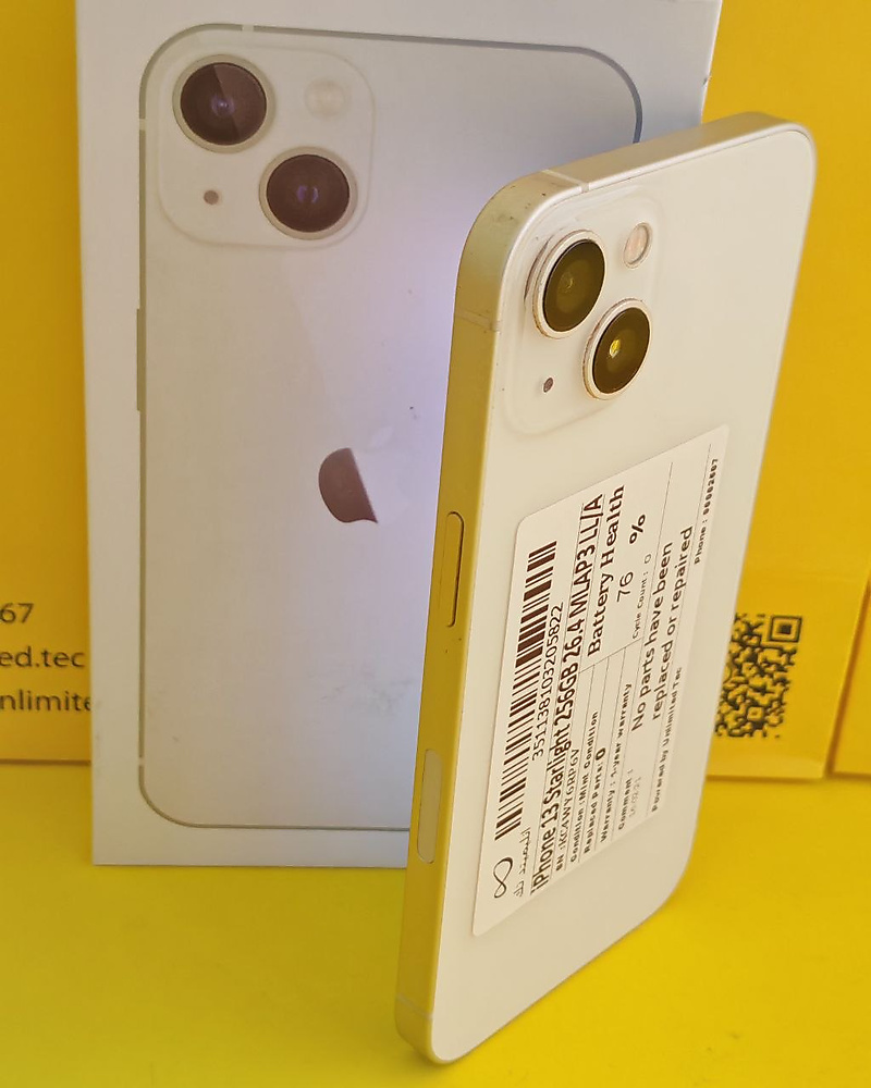 iPhone 13 256GB Starlight – Battery 76% Used Like New