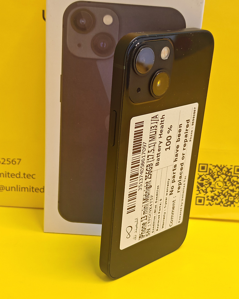 iPhone 13 mini 256GB Midnight – Battery 100% Used Like New