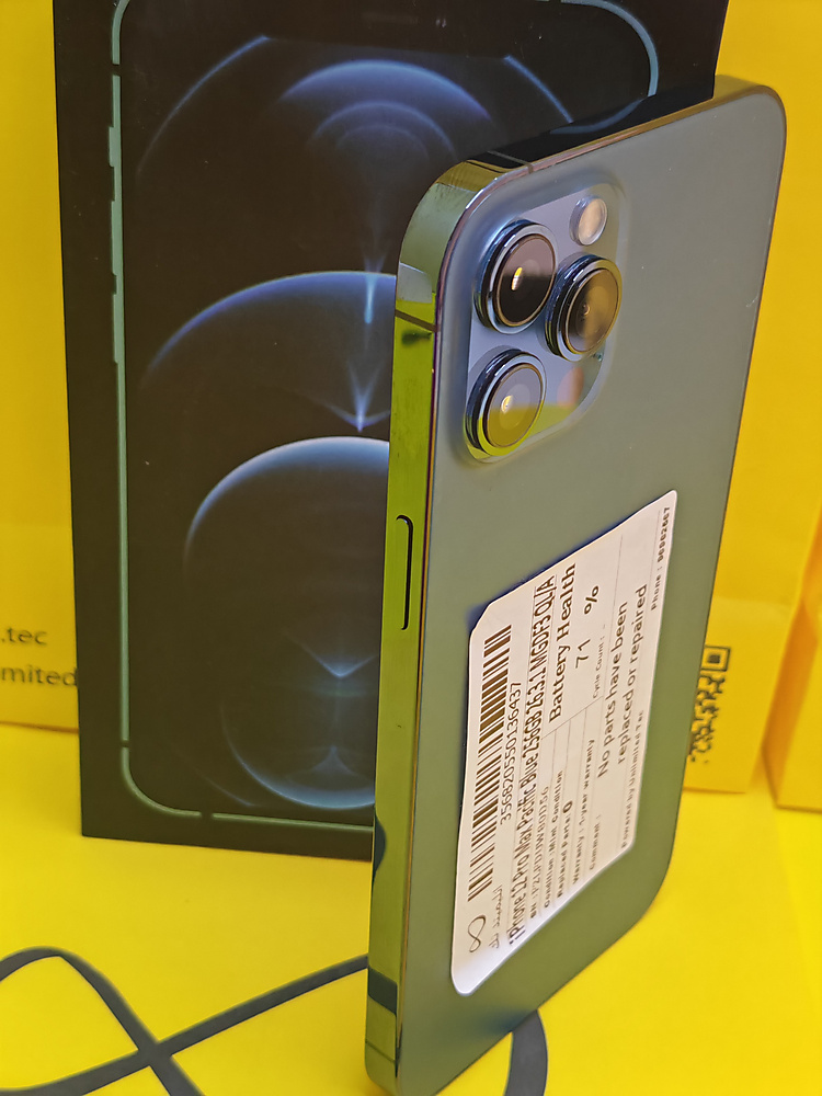 iPhone 12 Pro Max 256GB Pacific Blue – Battery 71% With Box Used Like New