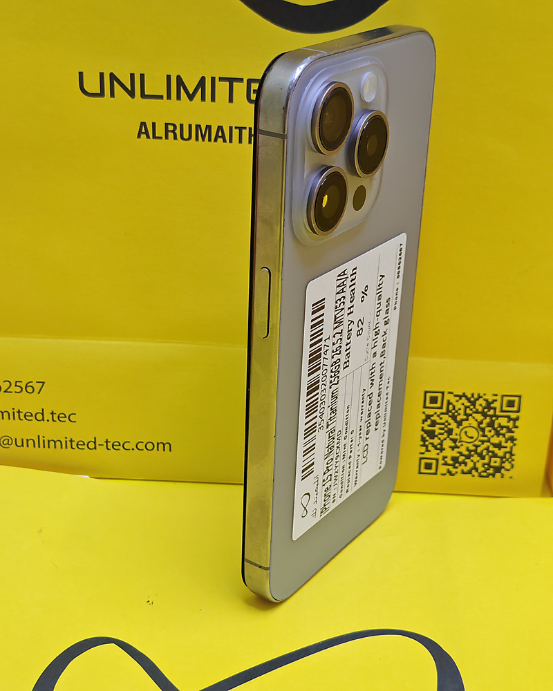iPhone 15 Pro 256GB Natural Titanium – Battery 82% Used Clean