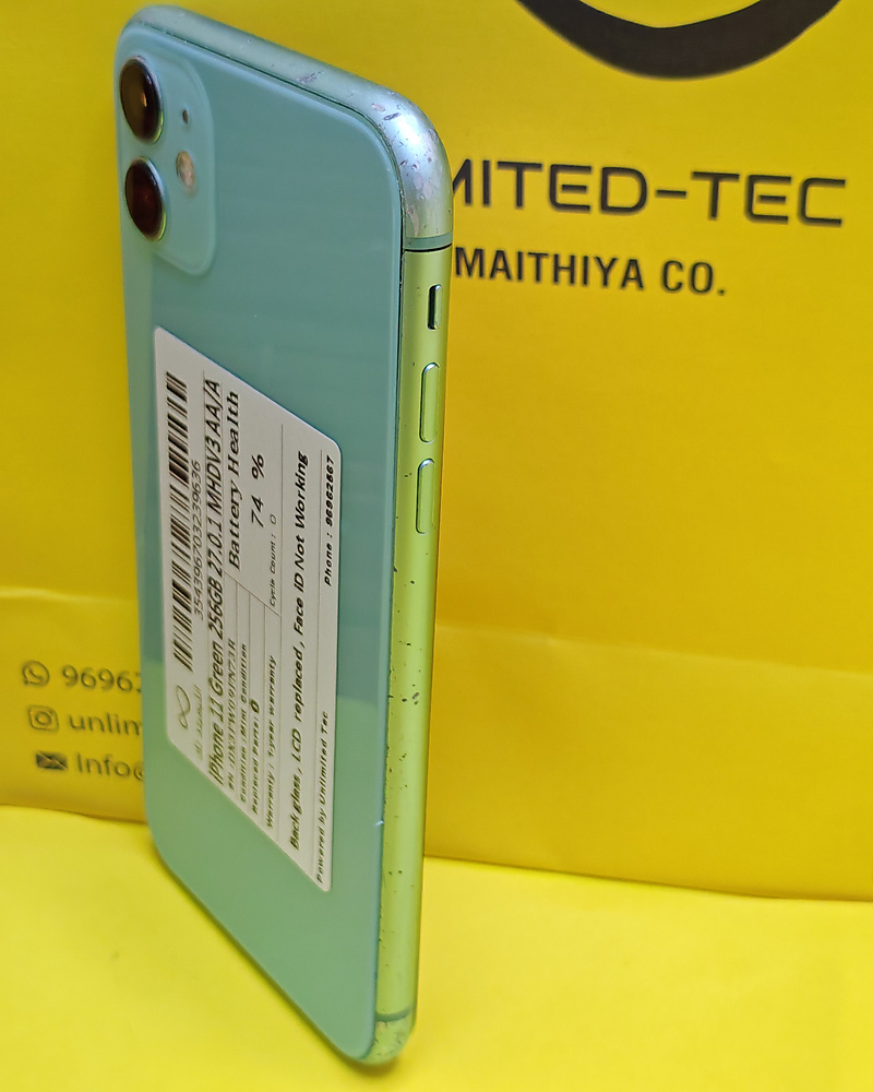 iPhone 11 256GB Green – Battery 74% Used Clean