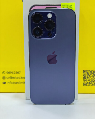 ايفون 14 برو 1 تيرابايت بنفسجي – مستعمل كالجديد بطارية 85%