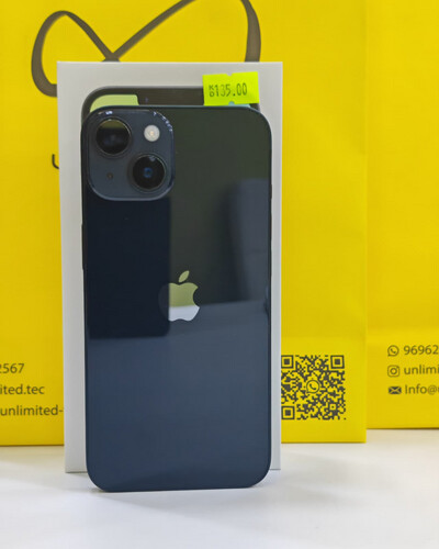 ايفون 14 128 جيجابايت أسود – مستعمل كالجديد بطارية 87%