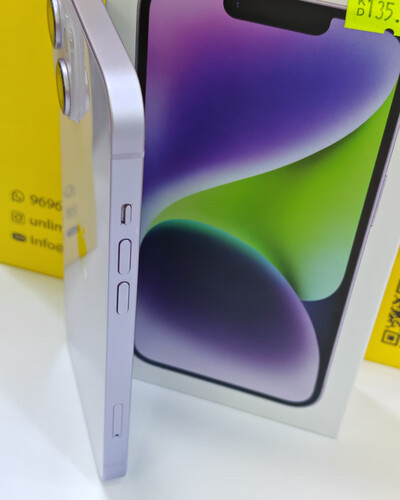 ايفون 14 128 جيجابايت بنفسجي – مستعمل كالجديد بطارية 85%