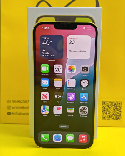 ايفون 14 بلس – 128 جيجا – أصفر – نسبة البطارية 86% مستعمل كالجديد