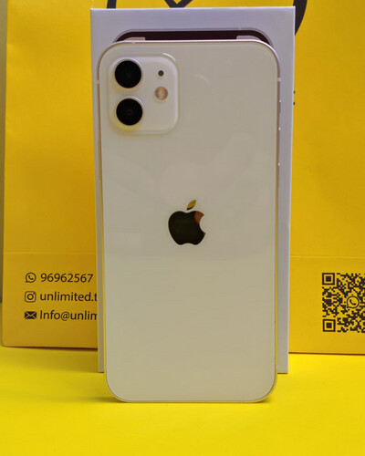 ايفون 12 – 128 جيجا – أبيض بطارية 79% مستعمل كالجديد