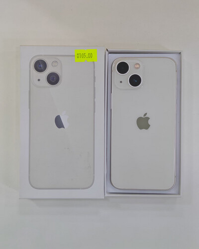 ايفون 13 ميني 128 جيجابايت أبيض – مستعمل كالجديد بطارية 80%