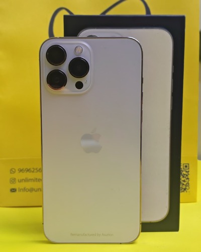 ايفون 13 برو ماكس – 256 جيجا – ذهبي بطارية 67% مستعمل كالجديد