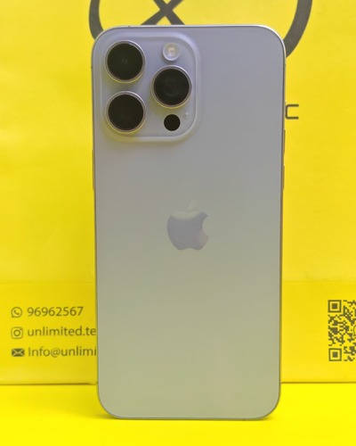 ايفون 15 برو ماكس – 512 جيجا – تيتانيوم طبيعي بطارية 89% مستعمل كالجديد