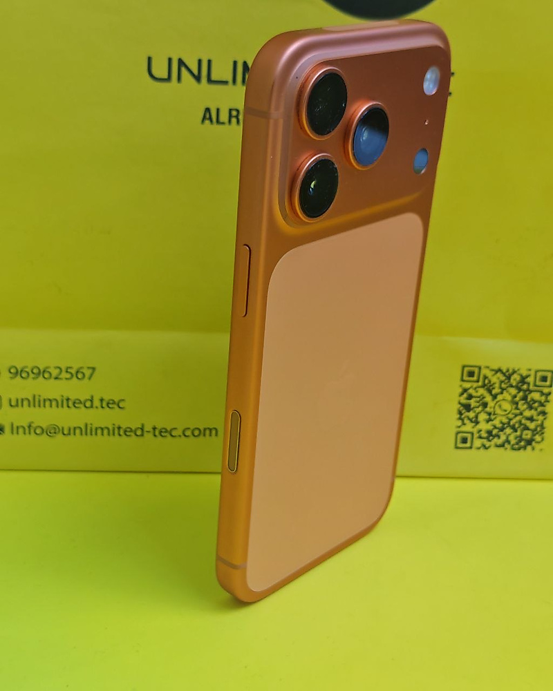 ايفون 17 برو – 512 جيجا – برتقالي بطارية 100% مستعمل كالجديد