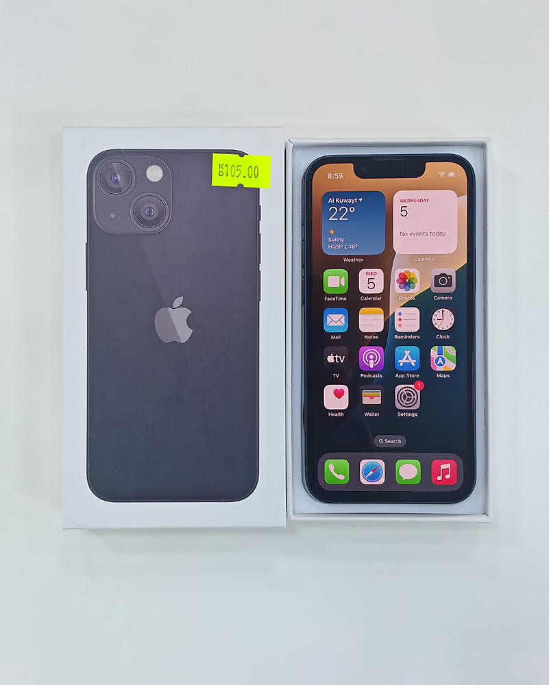 iPhone 13 Mini 128GB Black used like new Battery 75%