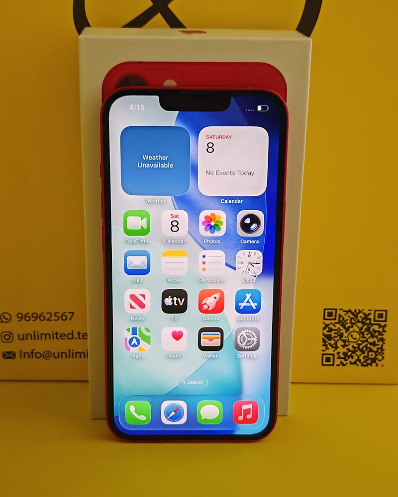 iPhone 13 128GB Red – Battery 84% Used Like New
