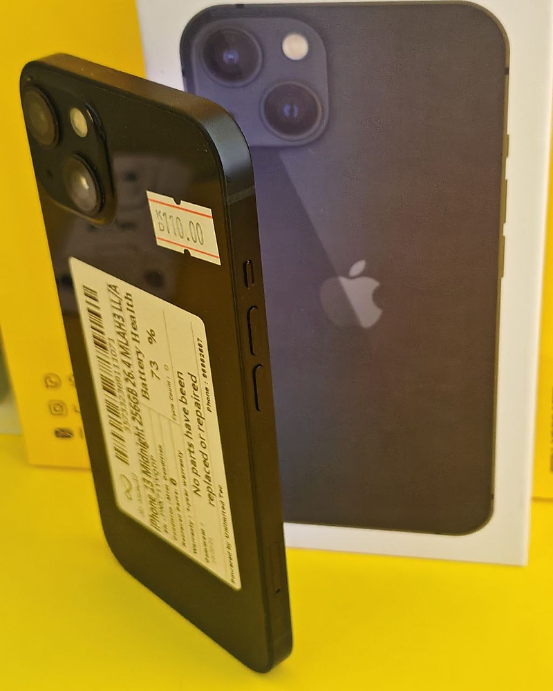 iPhone 13 256GB Midnight – Battery 73% Used Like New
