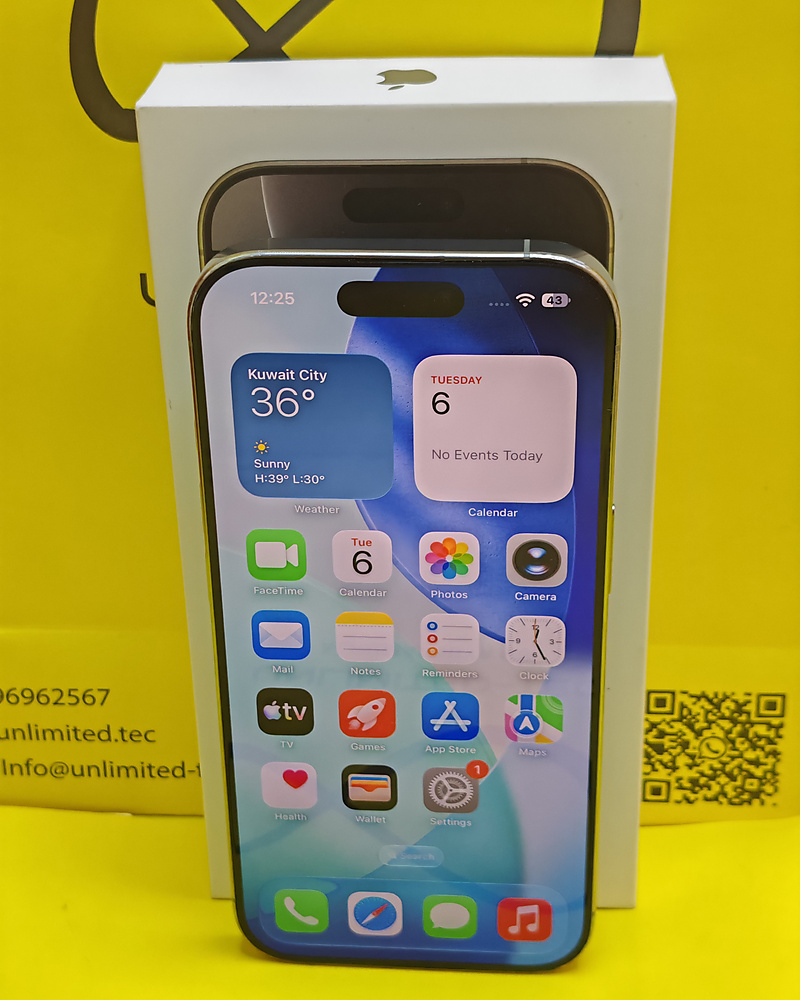 iPhone 16 Pro 512GB Natural Titanium – Battery 88% With Box Used Like New