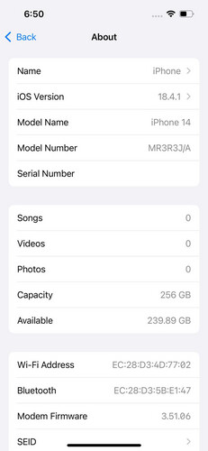 ايفون 14 256 جيجابايت أحمر – مستعمل كالجديد بطارية 81%