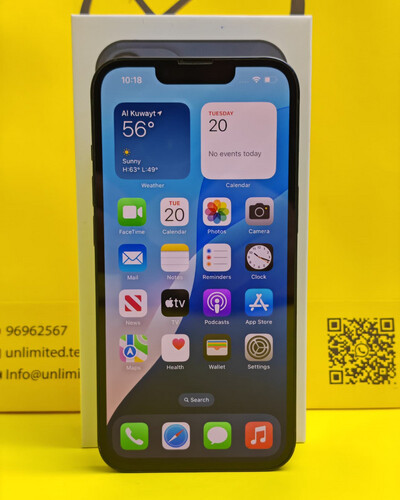 ايفون 13 – 128 جيجا – أسود – نسبة البطارية 71% مستعمل كالجديد