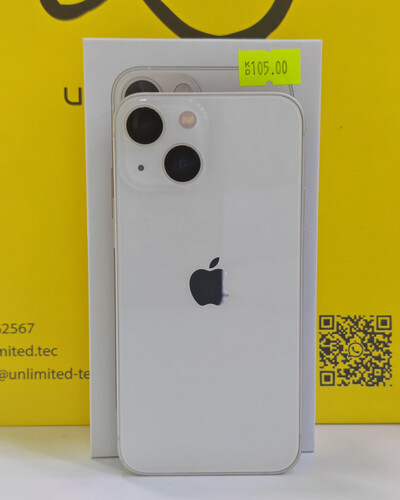 ايفون 13 ميني 128 جيجابايت أبيض – مستعمل كالجديد بطارية 80%