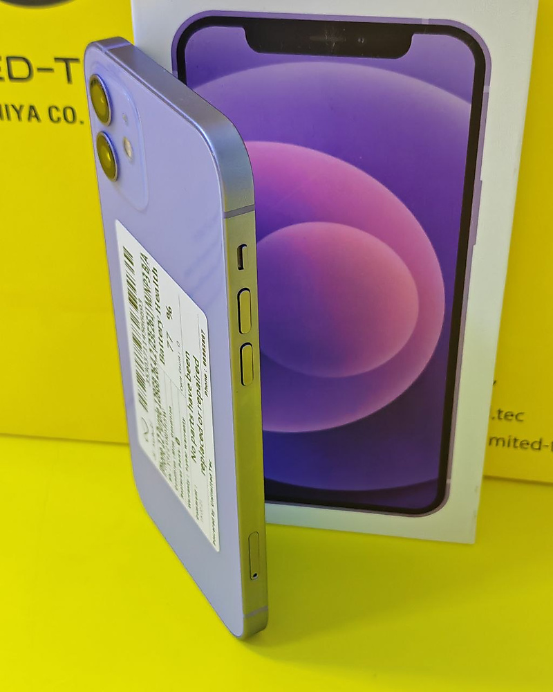 iPhone 12 128GB Purple – Battery 77% Used Like New