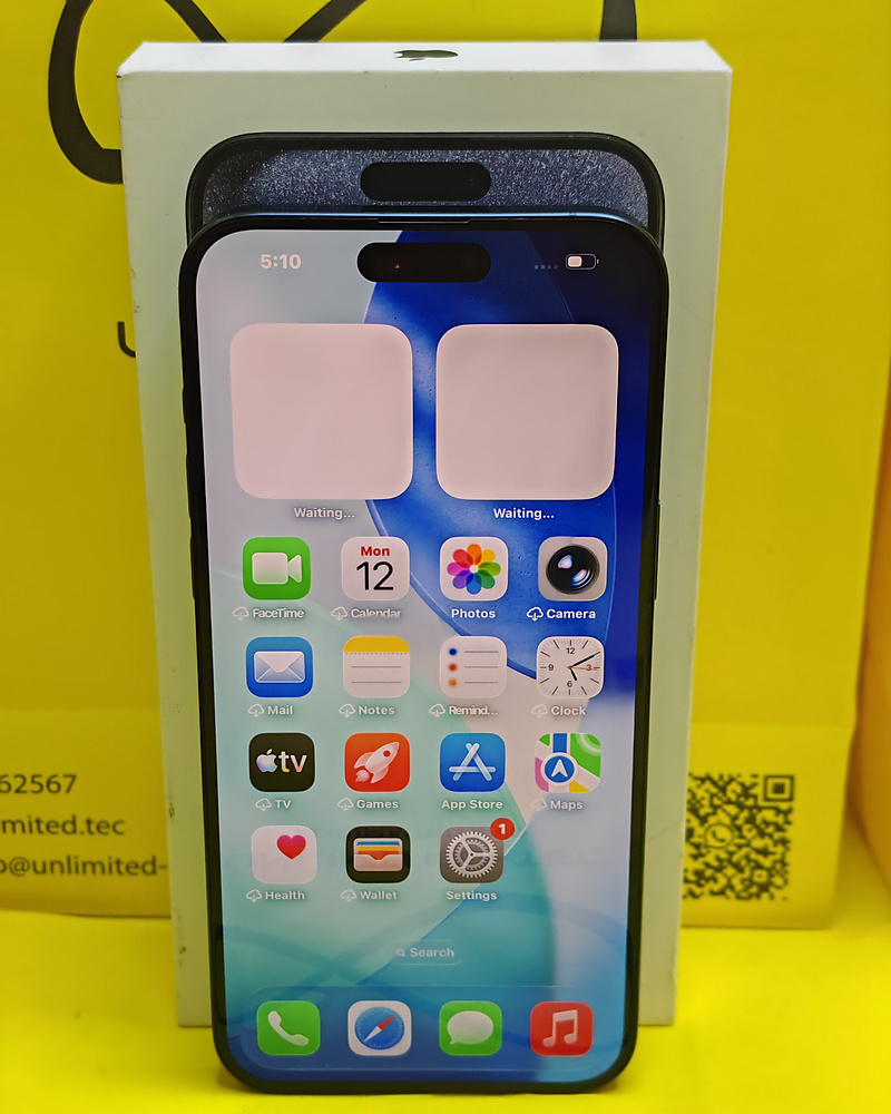 iPhone 15 Pro Max 256GB Blue Titanium – Battery 78% With Box Used Like New