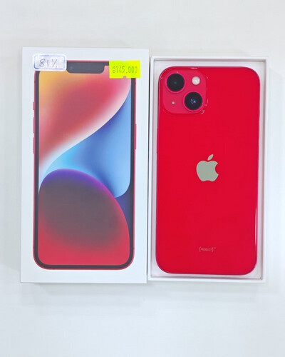 ايفون 14 256 جيجابايت أحمر – مستعمل كالجديد بطارية 81%