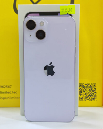 ايفون 14 128 جيجابايت بنفسجي – مستعمل كالجديد بطارية 85%