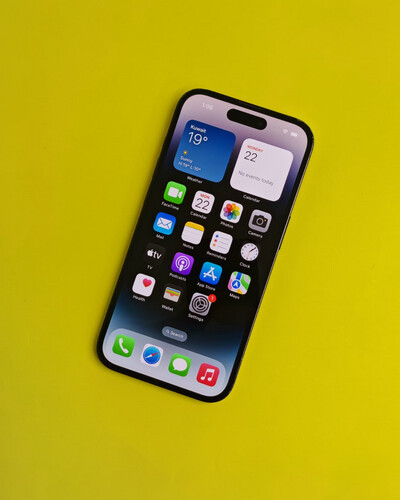 ايفون 14 برو – 256 جيجا – أسود – نسبة البطارية 80% – مستعمل نظيف