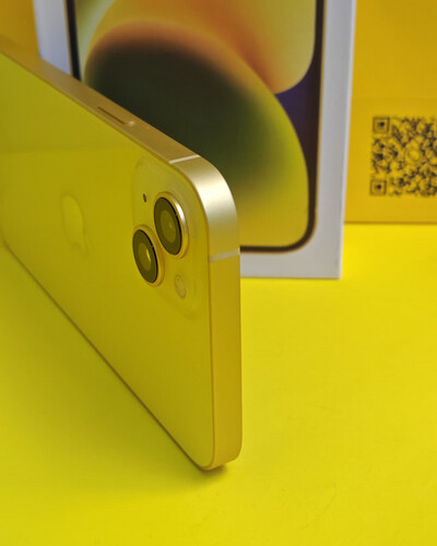 ايفون 14 بلس – 128 جيجا – أصفر – نسبة البطارية 86% مستعمل كالجديد