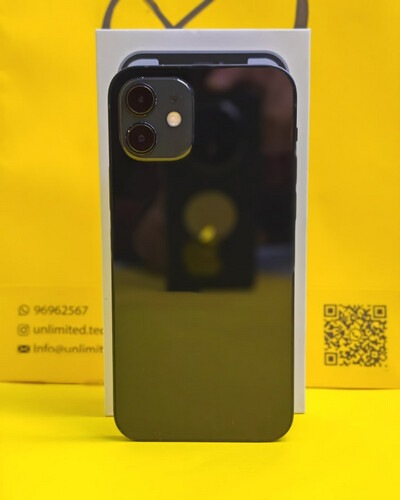 ايفون 12 – 128 جيجا – أسود بطارية 82% مستعمل كالجديد