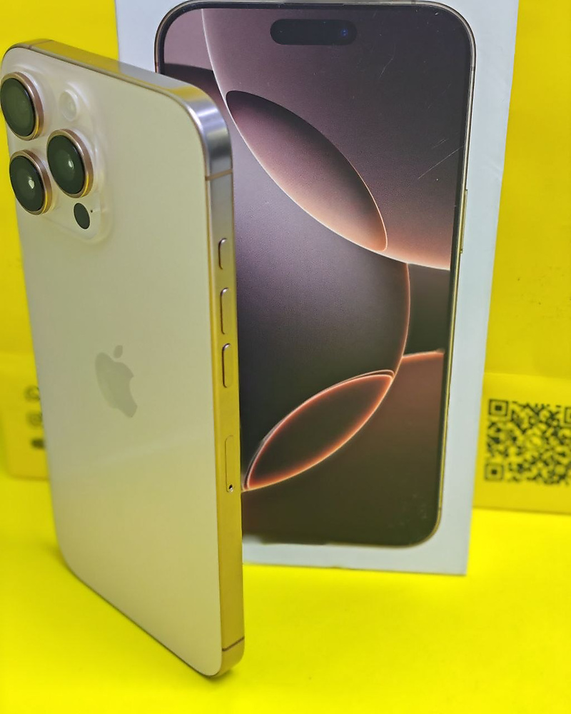 ايفون 16 برو ماكس – 1 تيرا – تيتانيوم صحراوي بطارية 92% مستعمل كالجديد