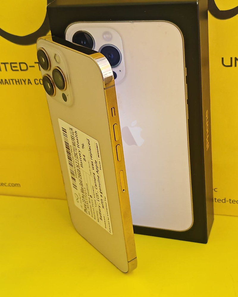 iPhone 13 Pro Max 256GB Gold – Battery 84% Used Clean