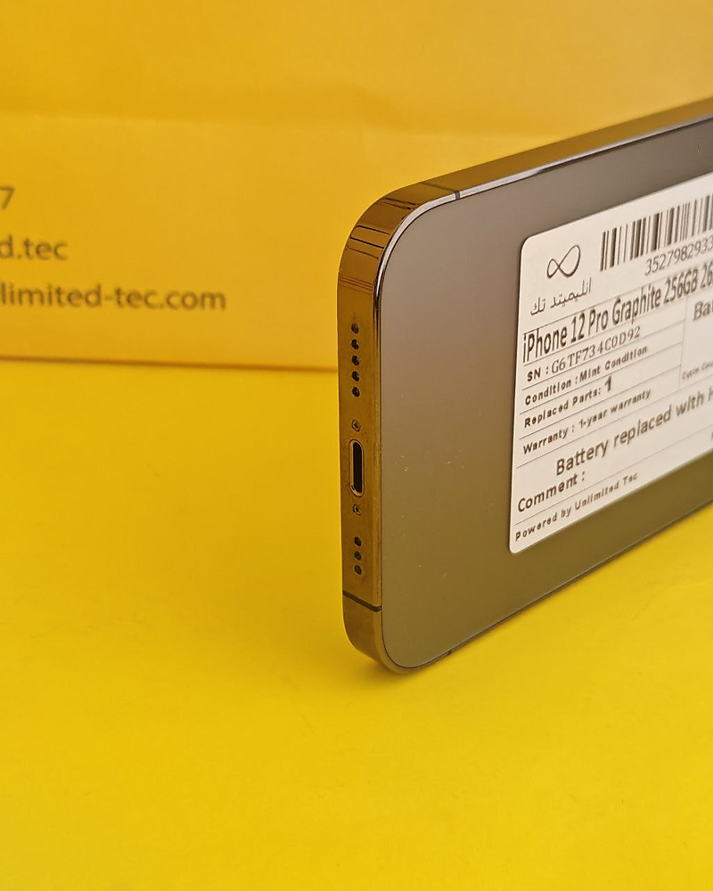 iPhone 12 Pro 256GB Graphite – Battery 100% Used Like New