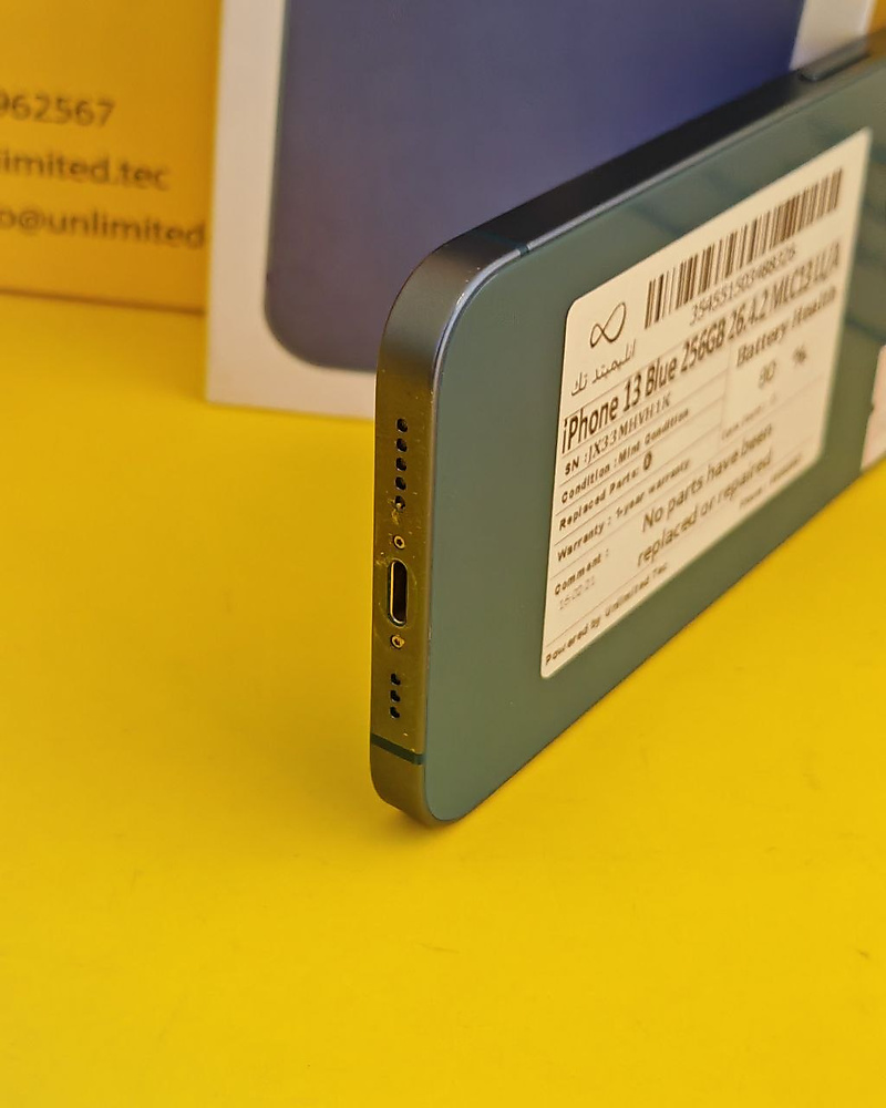 iPhone 13 256GB Blue – Battery 80% Used Like New