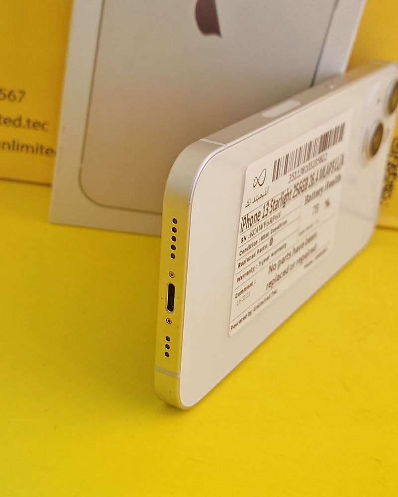iPhone 13 256GB Starlight – Battery 76% Used Like New
