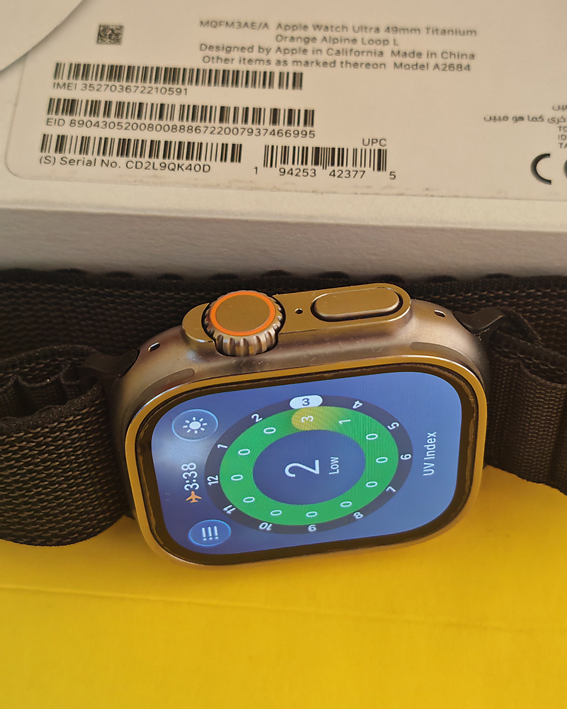 Apple Watch Ultra 49mm Titanium (GPS + Cellular) – Battery 85% With Box Used Like New
