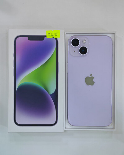 ايفون 14 128 جيجابايت بنفسجي – مستعمل كالجديد بطارية 85%