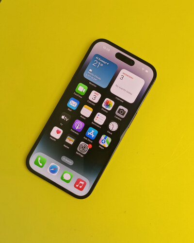 آيفون 14 برو – 128GB – Black – نسبة البطارية 76%