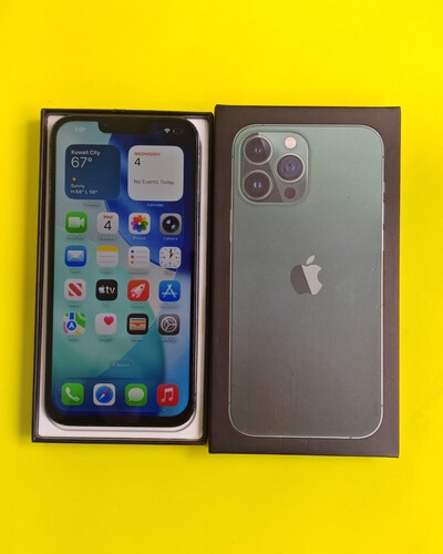 ايفون 13 برو ماكس – 128 جيجا – أخضر بطارية 88% مستعمل نظيف