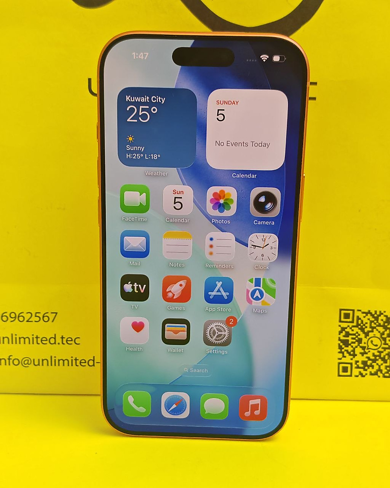 ايفون 17 برو – 512 جيجا – برتقالي بطارية 100% مستعمل كالجديد