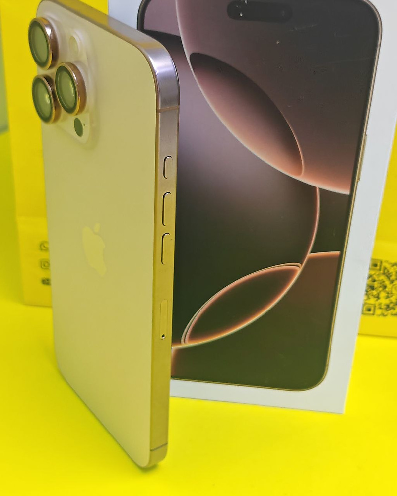 ايفون 16 برو ماكس – 512 جيجا – تيتانيوم صحراوي بطارية 95% مستعمل كالجديد