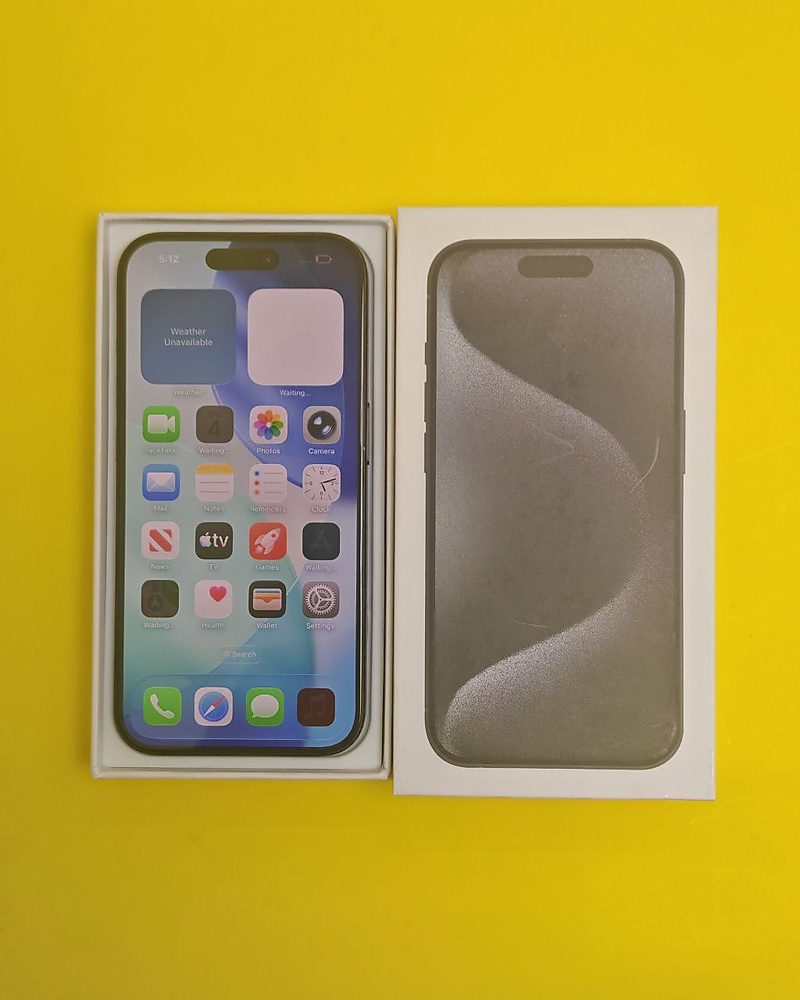 iPhone 15 Pro 512GB Black Titanium – Battery 80% Used Like New