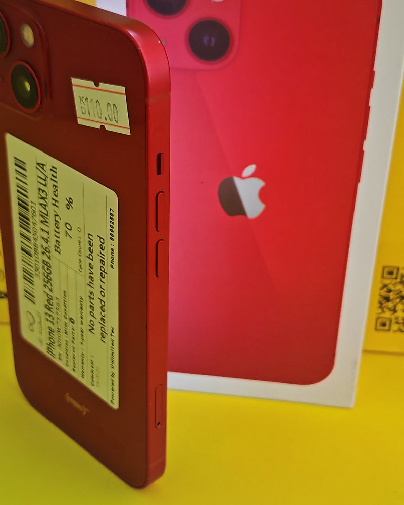 iPhone 13 256GB Red – Battery 70% Used Like New