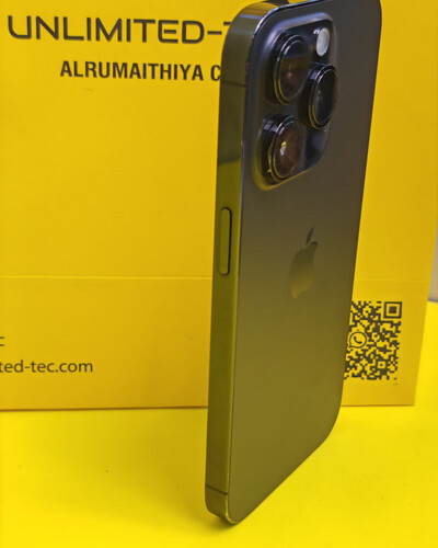 ايفون 14 برو – 256 جيجا – أسود – نسبة البطارية 80% – مستعمل نظيف