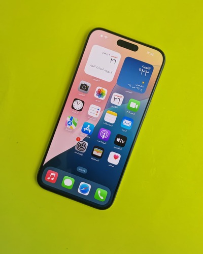 ايفون 15 برو ماكس – 512 جيجا – تيتانيوم طبيعي بطارية 89% مستعمل كالجديد