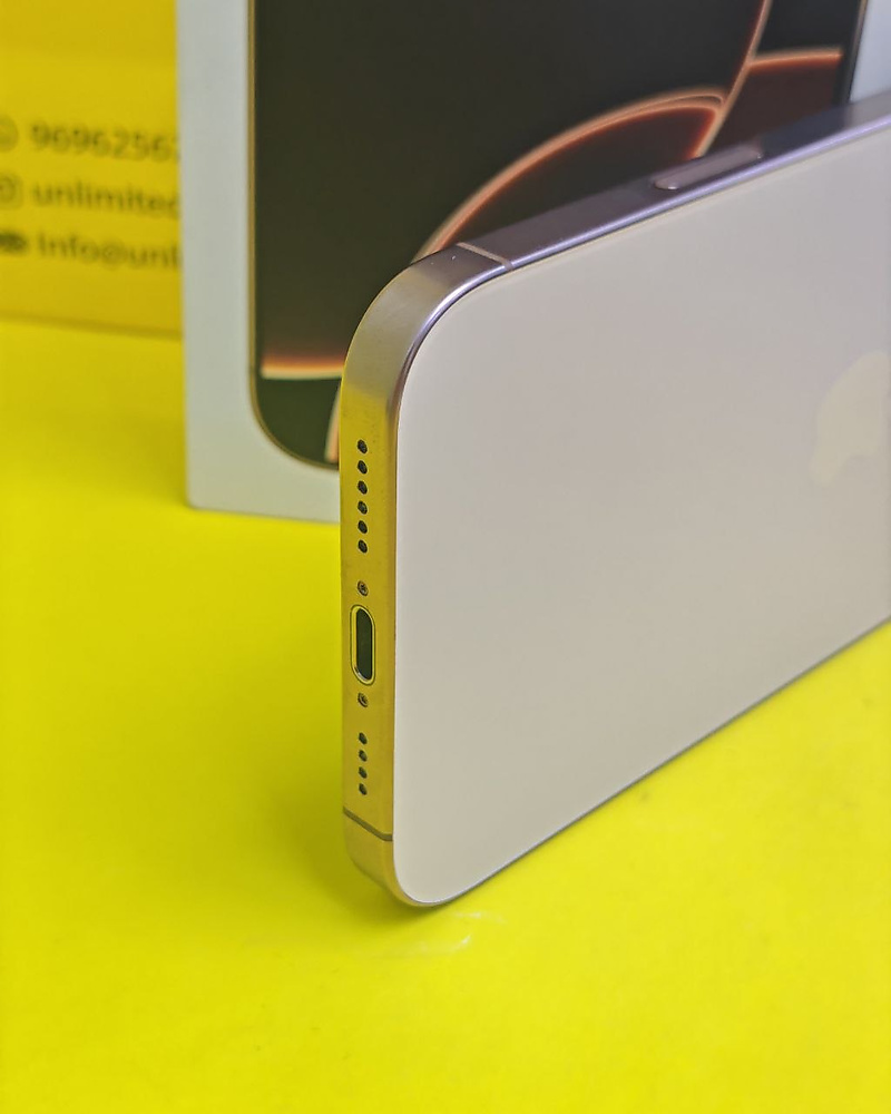 ايفون 16 برو ماكس – 512 جيجا – تيتانيوم صحراوي بطارية 95% مستعمل كالجديد