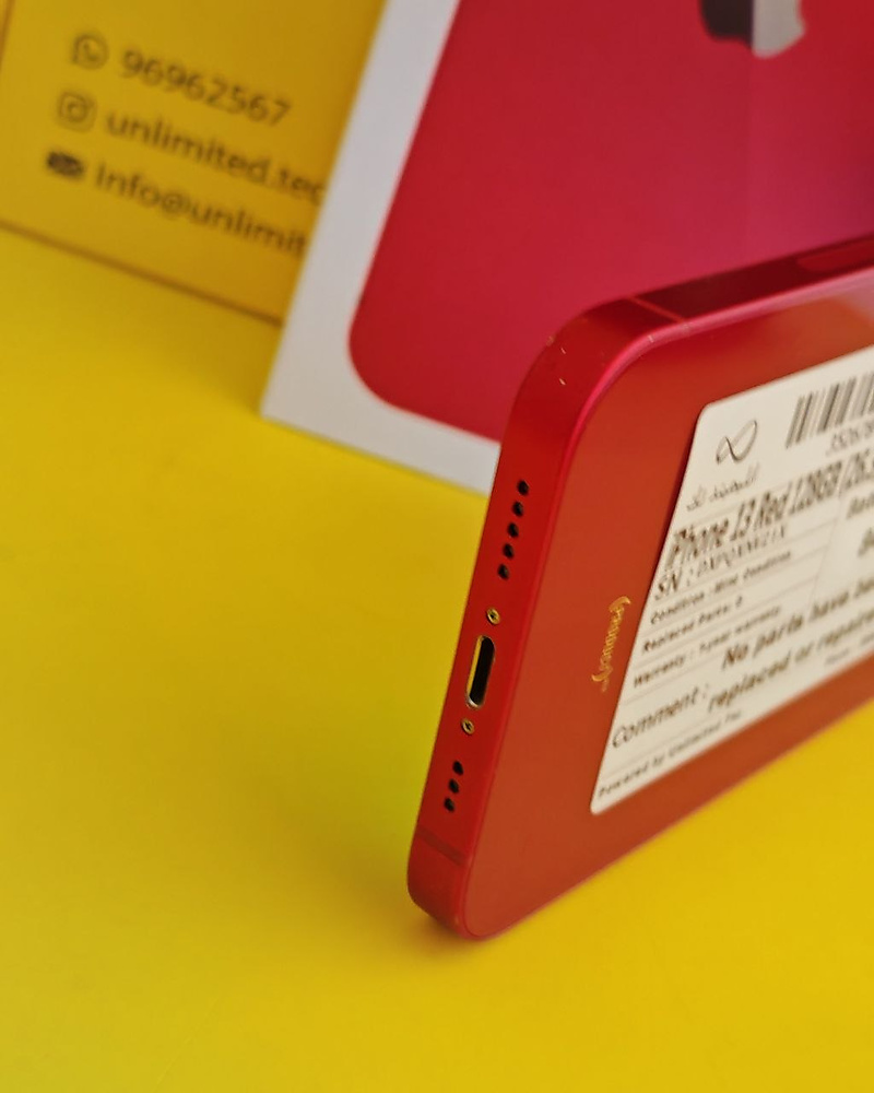 iPhone 13 128GB Red – Battery 84% Used Like New