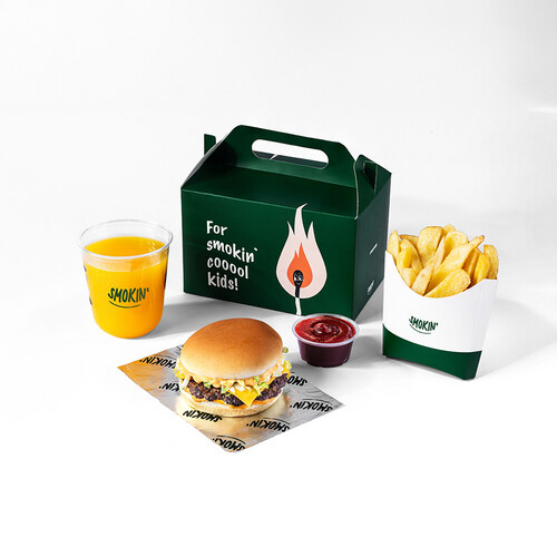 ⁠Smokin Happy Cheese Burger Box